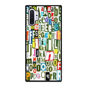 RETRO ALPHABET GREEN COLLAGE Samsung Galaxy Note 10 Plus Case Cover RETRO ALPHABET GREEN COLLAGE Samsung Galaxy Note 10 Plus Case Cover