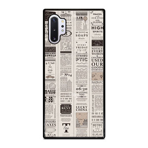 OLD NEWSPAPER PATTERN Samsung Galaxy Note 10 Plus Case Cover OLD NEWSPAPER PATTERN Samsung Galaxy Note 10 Plus Case Cover