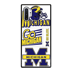 MICHIGAN WOLVERINES STICKER COLLAGE Samsung Galaxy Note 10 Plus Case Cover MICHIGAN WOLVERINES STICKER COLLAGE Samsung Galaxy Note 10 Plus Case Cover