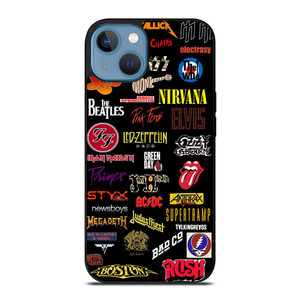 ALL CLASSIC ROCK BAND REVOLUTION LOGO iPhone 13 Case Cover ALL CLASSIC ROCK BAND REVOLUTION LOGO iPhone 13 Case Cover