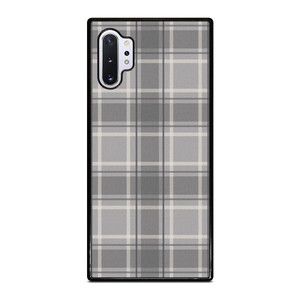 GREY TARTAN PLAID PATTERN Samsung Galaxy Note 10 Plus Case Cover GREY TARTAN PLAID PATTERN Samsung Galaxy Note 10 Plus Case Cover