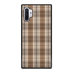 BROWN PLAID PATTERN Samsung Galaxy Note 10 Plus Case Cover BROWN PLAID PATTERN Samsung Galaxy Note 10 Plus Case Cover