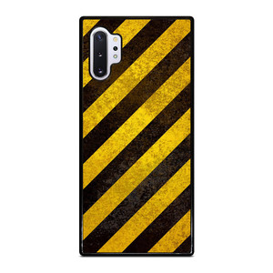 BLACK YELLOW POLICE LINE STRIPE Samsung Galaxy Note 10 Plus Case Cover BLACK YELLOW POLICE LINE STRIPE Samsung Galaxy Note 10 Plus Case Cover