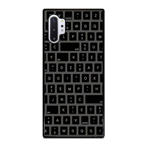 BLACK KEYBOARD PATTERN Samsung Galaxy Note 10 Plus Case Cover BLACK KEYBOARD PATTERN Samsung Galaxy Note 10 Plus Case Cover