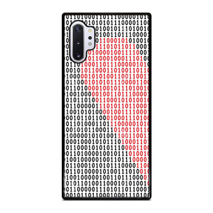BINARY CODE HALF HEART PATTERN Samsung Galaxy Note 10 Plus Case Cover BINARY CODE HALF HEART PATTERN Samsung Galaxy Note 10 Plus Case Cover