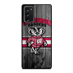 WISCONSIN BADGER WOODEN LOGO Samsung Galaxy Note 20 Case Cover WISCONSIN BADGER WOODEN LOGO Samsung Galaxy Note 20 Case Cover