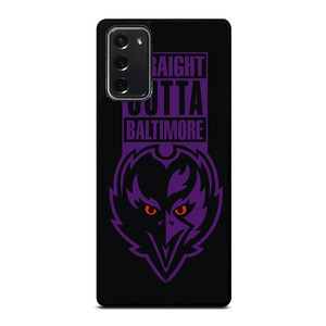 STRAIGHT OUTTA BALTIMORE BALTIMORE RAVENS Samsung Galaxy Note 20 Case Cover STRAIGHT OUTTA BALTIMORE BALTIMORE RAVENS Samsung Galaxy Note 20 Case Cover