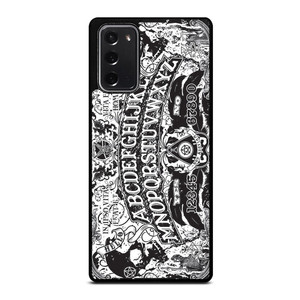OUIJA BOARD BLACK AND WHITE Samsung Galaxy Note 20 Case Cover OUIJA BOARD BLACK AND WHITE Samsung Galaxy Note 20 Case Cover
