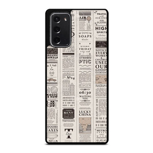 OLD NEWSPAPER PATTERN Samsung Galaxy Note 20 Case Cover OLD NEWSPAPER PATTERN Samsung Galaxy Note 20 Case Cover