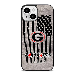 UNIVERSITY OF GEORGIA BULLDOGSWOODEN LOGO iPhone 13 Mini Case Cover