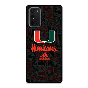 MIAMI HURRICANES UM ADIDAS Samsung Galaxy Note 20 Case Cover