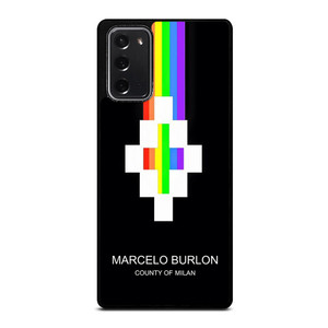 MARCELO BURLON MILAN RAINBOW LOGO Samsung Galaxy Note 20 Case Cover