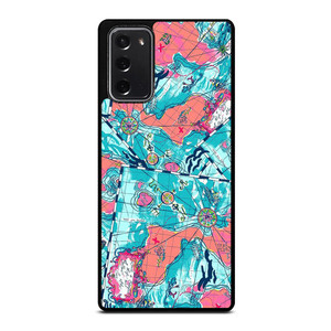 LILLY PULITZER MAP PATTERN Samsung Galaxy Note 20 Case Cover