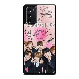 KPOP BTS LOVE PINK SIGNATURE Samsung Galaxy Note 20 Case Cover KPOP BTS LOVE PINK SIGNATURE Samsung Galaxy Note 20 Case Cover