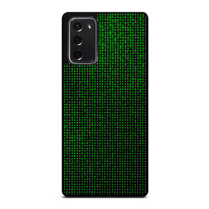 GREEN BINARY CODE PATTERN Samsung Galaxy Note 20 Case Cover