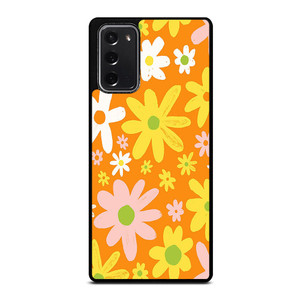 FLOWER POWER ORANGE PATTERN Samsung Galaxy Note 20 Case Cover FLOWER POWER ORANGE PATTERN Samsung Galaxy Note 20 Case Cover