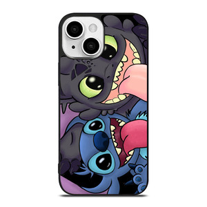 TOOTHLESS AND STITCH CARTOON iPhone 13 Mini Case Cover