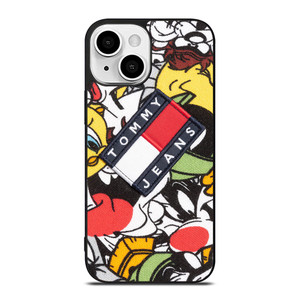 TOMMY HILFIGER LOONEY TUNES ART iPhone 13 Mini Case Cover TOMMY HILFIGER LOONEY TUNES ART iPhone 13 Mini Case Cover