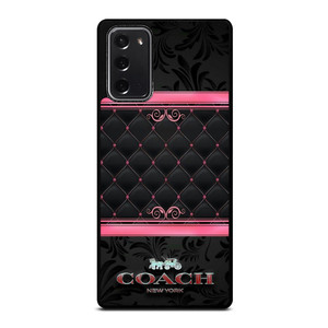 COACH NEW YORK PINK BLACK Samsung Galaxy Note 20 Case Cover