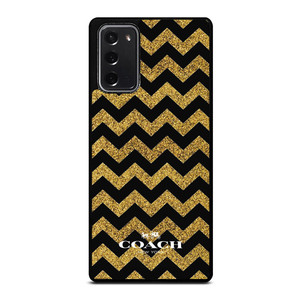 COACH NEW YORK GOLD ZIG ZAG Samsung Galaxy Note 20 Case Cover COACH NEW YORK GOLD ZIG ZAG Samsung Galaxy Note 20 Case Cover