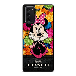 COACH MINNIE MOUSE FLOWER Samsung Galaxy Note 20 Case Cover