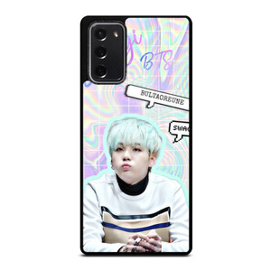 BTS SUGA CUTE Samsung Galaxy Note 20 Case Cover BTS SUGA CUTE Samsung Galaxy Note 20 Case Cover