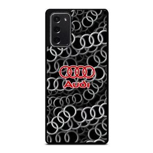 AUDI RING LOGO PATTERN Samsung Galaxy Note 20 Case Cover AUDI RING LOGO PATTERN Samsung Galaxy Note 20 Case Cover