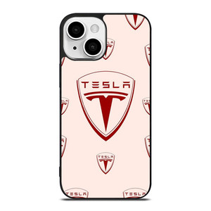 TESLA CAR LOGO COLLAGE iPhone 13 Mini Case Cover