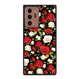 SEAMLESS RED WHITE ROSE PATTERN Samsung Galaxy Note 20 Ultra Case Cover SEAMLESS RED WHITE ROSE PATTERN Samsung Galaxy Note 20 Ultra Case Cover