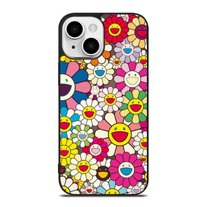 TAKASHI MURAKAMI FLOWERS COLLAGE iPhone 13 Mini Case Cover TAKASHI MURAKAMI FLOWERS COLLAGE iPhone 13 Mini Case Cover