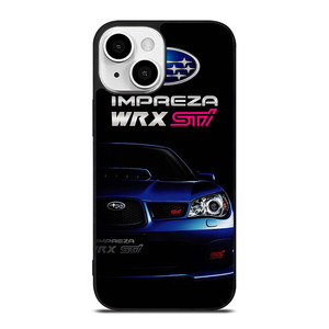 SUBARU IMPREZA WRX STI BLUE CAR iPhone 13 Mini Case Cover