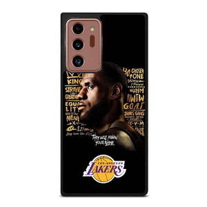 LEBRON JAMES QUOTE LA LAKERS Samsung Galaxy Note 20 Ultra Case Cover LEBRON JAMES QUOTE LA LAKERS Samsung Galaxy Note 20 Ultra Case Cover
