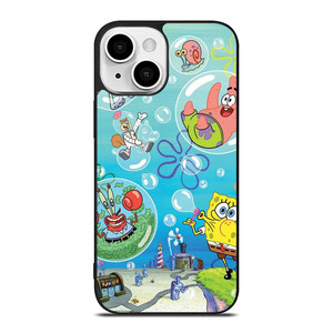 SPONGEBOB AND FRIENDS BUBBLES iPhone 13 Mini Case Cover