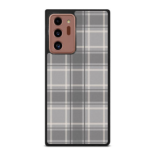 GREY TARTAN PLAID PATTERN Samsung Galaxy Note 20 Ultra Case Cover GREY TARTAN PLAID PATTERN Samsung Galaxy Note 20 Ultra Case Cover