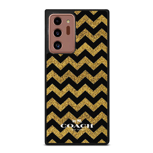 COACH NEW YORK GOLD ZIG ZAG Samsung Galaxy Note 20 Ultra Case Cover COACH NEW YORK GOLD ZIG ZAG Samsung Galaxy Note 20 Ultra Case Cover