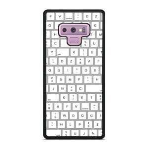 WHITE KEYBOARD PATTERN Samsung Galaxy Note 9 Case Cover WHITE KEYBOARD PATTERN Samsung Galaxy Note 9 Case Cover