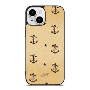 SAILOR JERRY ANCHOR PATTERN iPhone 13 Mini Case Cover