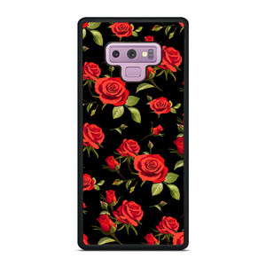 SEAMLESS RED ROSE PATTERN Samsung Galaxy Note 9 Case Cover