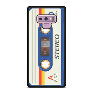 RETRO BLUE STEREO CASETTE TAPE Samsung Galaxy Note 9 Case Cover RETRO BLUE STEREO CASETTE TAPE Samsung Galaxy Note 9 Case Cover