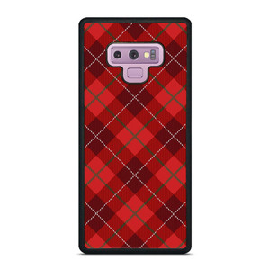 RED TARTAN CROSS PATTERN Samsung Galaxy Note 9 Case Cover