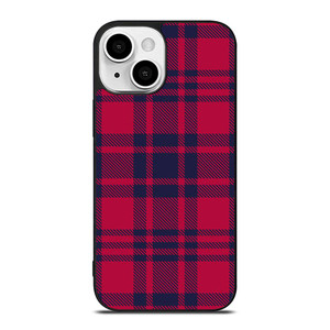 RED BLUE TARTAN PLAID PATTERN iPhone 13 Mini Case Cover RED BLUE TARTAN PLAID PATTERN iPhone 13 Mini Case Cover