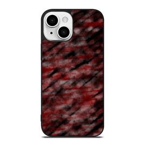 RED BLACK TIE DYE PATTERN iPhone 13 Mini Case Cover