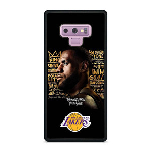 LEBRON JAMES QUOTE LA LAKERS Samsung Galaxy Note 9 Case Cover