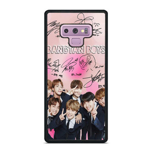 KPOP BTS LOVE PINK SIGNATURE Samsung Galaxy Note 9 Case Cover