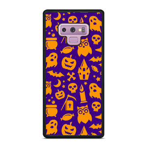 HAPPY HALLOWEEN PURPLE PATTERN Samsung Galaxy Note 9 Case Cover