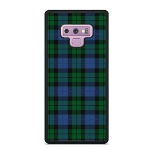 GREEN BLUE TARTAN PLAID PATTERN Samsung Galaxy Note 9 Case Cover GREEN BLUE TARTAN PLAID PATTERN Samsung Galaxy Note 9 Case Cover