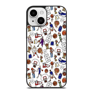 PLAYFUL BASKETBALL DOODLE ART iPhone 13 Mini Case Cover