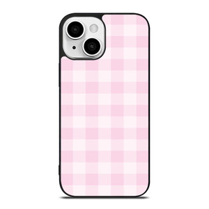 PINK PLAID PATTERN iPhone 13 Mini Case Cover