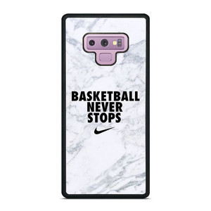 BASKETBALL NEVER STOPS MARBLE Samsung Galaxy Note 9 Case Cover
