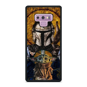 BABY YODA AND THE MANDALORIAN MOSAIC Samsung Galaxy Note 9 Case Cover BABY YODA AND THE MANDALORIAN MOSAIC Samsung Galaxy Note 9 Case Cover